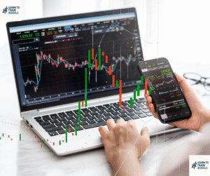 10 Candlestick Patterns Every Trader Must Know. Image of laptop and mobile phone showing financial trading charts
