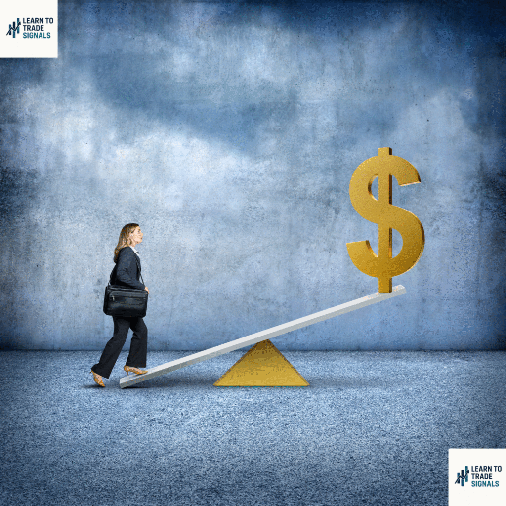 Leverage And Margin.
person On Seesaw With Dollar sign